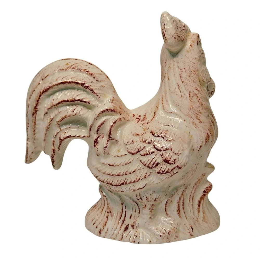 *Ceramic‎ Rooster Salt Pepper Shakers 5